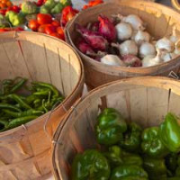 baskets of vegetables